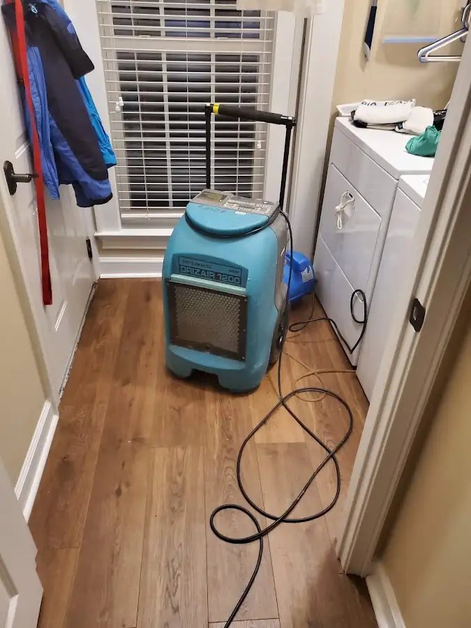 Commercial dehumidifier deployed for Crawl Space Restoration in Columbia Heights